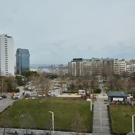 Great View Of Taksim Square, Luxury Furnished On Main Street Of Taksim, Partial Sea View Apartment Istanbul
