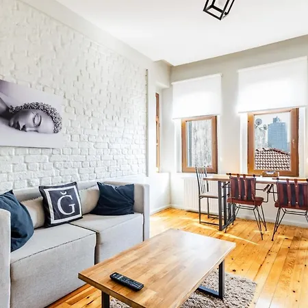 Central Flat With A Shared Terrace In Beyoglu Daire