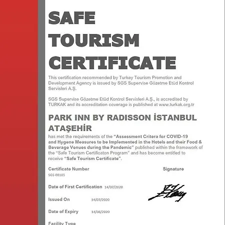 Отель Park By Radisson Atasehir 4*