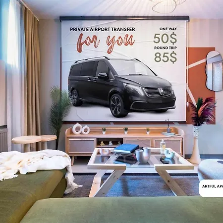 شقة Artful W/projector In Beyoglu, Cihangir