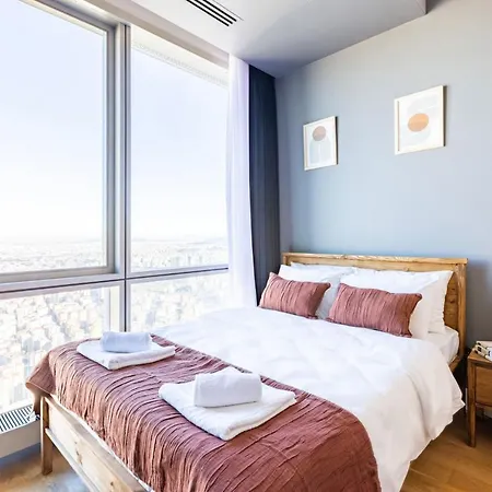 Studio Flat With Panoramic City View In Atasehir Apartment *