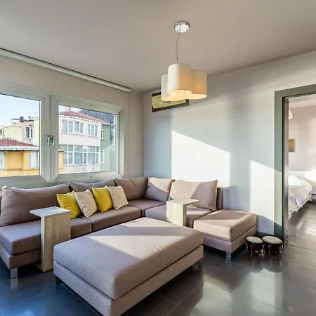 Stylish With Bosphorus View In Besiktas Apartment