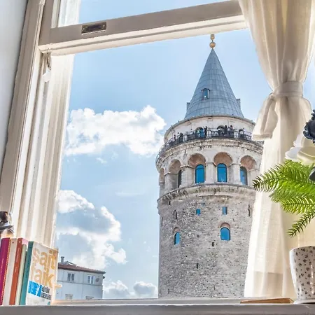 Historical Apt. With Galata Sea View/turkish Hamam