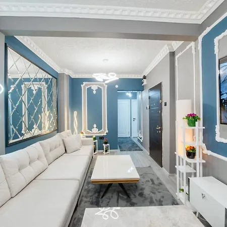 Blue White House