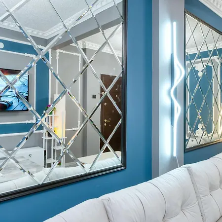 Blue White House Apartment