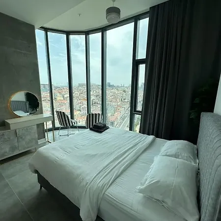 Elegant 2 Bedroom Sinpas Queen Gym Pools Istanbul