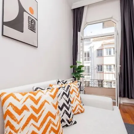 High-ceiling Central 3-bedroom With City View Istanbul