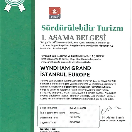Hotel Wyndham Grand Europe Istanbul