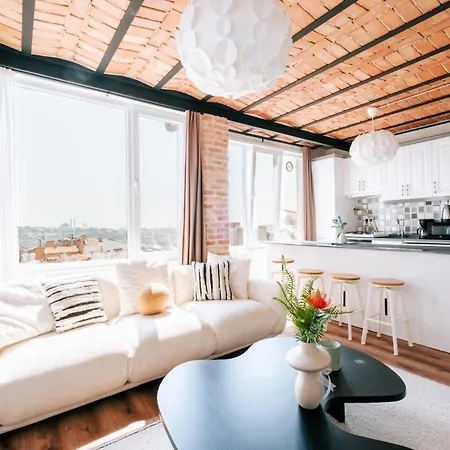 Flat W View Near Galata Tower In Istiklal Ave Apartament Istanbul