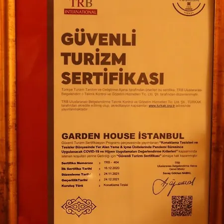 Garden House - Special Class Hotel Istanbul