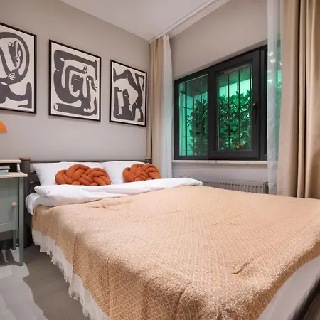 Artful W/projector In Beyoglu, Cihangir Apartment *